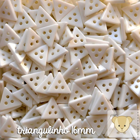 Triangulinho - pacote com 8 botões BRANCO - comprar online