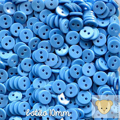 Botão 10mm - pacote com 20 unidades AZUL JEANS