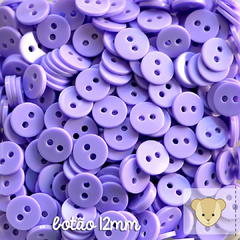 Botão 12mm - pacote com 16 unidades LILÁS