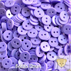 Botão 12mm - pacote com 16 unidades LILÁS