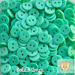 Botão 12mm - pacote com 16 unidades VERDE