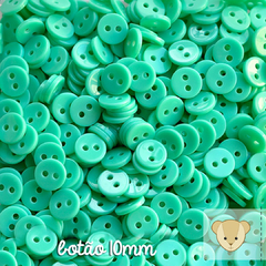 Botão 10mm - pacote com 20 unidades VERDE