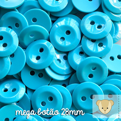 mega botão - pacote com 4 unidades AZUL INTENSO