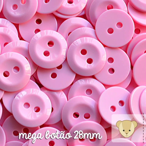 mega botão - pacote com 4 unidades _ROSA BEBÊ_