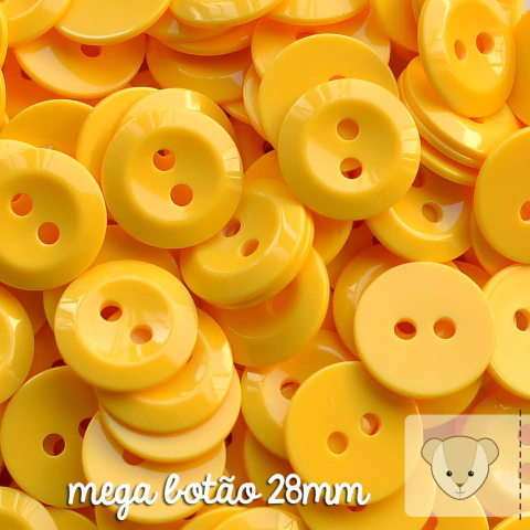 mega botão - pacote com 4 unidades AMARELO