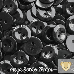 mega botão - pacote com 4 unidades PRETO