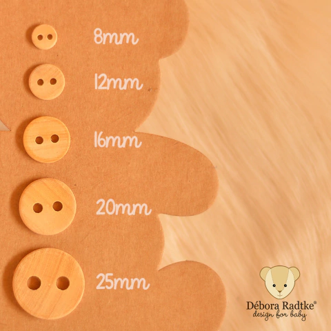 Botão MADEIRA 2 furos | tamanhos a escolher - comprar online