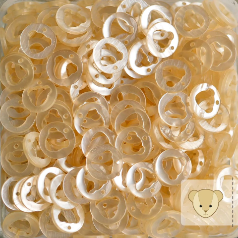 Pingente urso PEROLADO - 12 unidades