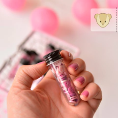 mini botão sortido do rosa ao rosê - mais de 50 botões na internet