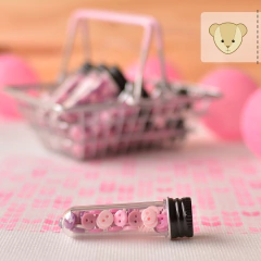 mini botão sortido do rosa ao rosê - mais de 50 botões - Débora Radtke