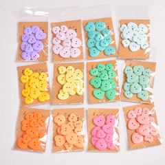Botão coração 15 ou 20mm | laranjinha - comprar online