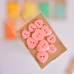 Caixinha CORAÇÃO "fofa" | 36 botões 15 e 20mm na internet