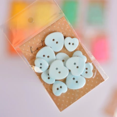 Caixinha CORAÇÃO "fofa" | 36 botões 15 e 20mm - loja online