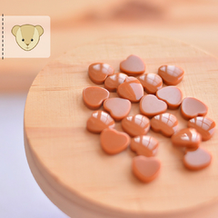 mini coração sem furinho, ideal para focinhos - 20 unidades