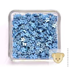 Botão estrela 11mm | azul noite - 12 unidades