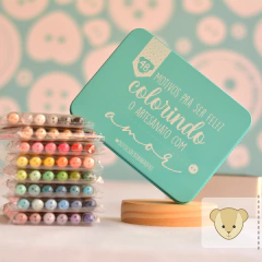 NOVA edição: LATA com 48 cores de mini botões | 1440 botões