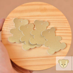Kit com 4 pingentes Urso - DOURADO - comprar online