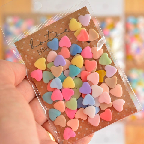 MIX sortido mini coração sem furinho - 10g