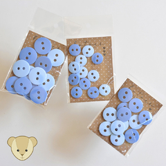 Botão para URSO | escolha o tamanho | AZUL BEBÊ e JEANS