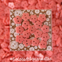 Pacotinho Mini flor | 16 botões - cores a escolher