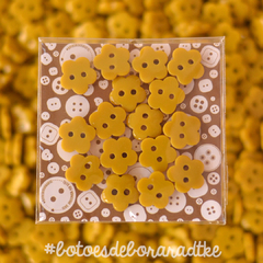 Pacotinho Mini flor | 16 botões - cores a escolher