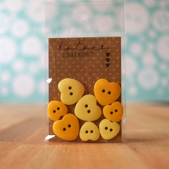 Duo coração 15 e 20mm 8 botões | paleta à escolher - comprar online