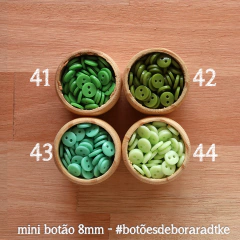 Imagem do Pacotinho de mini botão 8mm | 30 botões | 48 CORES à escolher