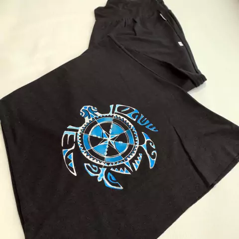 Palazo de algodón negro