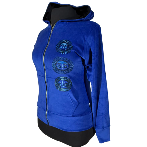 Campera de plush azul francia - comprar online