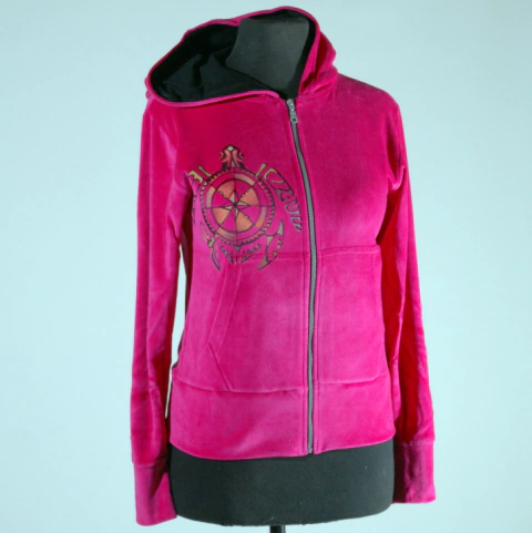 Campera plush fucsia