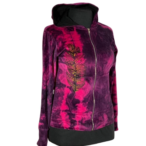 Campera plush batik pluma