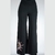 Palazo de algodón liso negro - comprar online