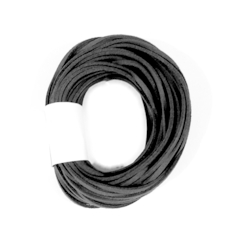 GAMUZA 3 MM X 10 METROS COLOR NEGRO