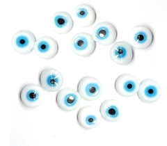 OJITOS PLANOS DE VIDRIO 8 MM X 10 U