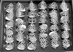 ANILLOS NUDOS DE BRUJA SURTIDOS X 36 UNIDADES DEL 16 AL 20