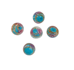 BOLITAS DE VIDRIO VINTAGE 8 MM X 5 UNIDADES