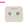 AROS ZIRCON CORAZON CRISTAL ENGARZADO - comprar online