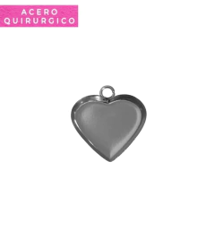 BASE CORAZON BISELADO 13 X 14 MM - comprar online