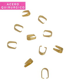 DROPS CLASICOS ACERO DORADO 3X7 MM X 10 U