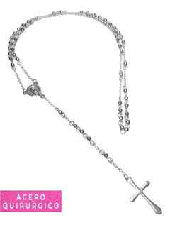 ROSARIO 4 MM CRUZ LISA - comprar online
