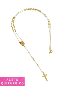 ROSARIO ACERO DORADO 3 MM - comprar online