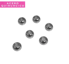 BOLITAS MACIZAS 6 MM (3 MM INTERNO) X 10 UNIDADES - comprar online
