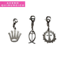 SET 3 MINI DIJES SURTIDOS CON MOSQUETON - comprar online