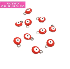 OJITOS BASE DE ACERO 6 MM X 10 U ROJO - comprar online
