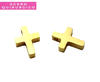 MINI DIJE PASANTE CRUZ 9 X 12 MM ACERO DORADO - comprar online
