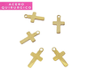 MINI DIJE CRUZ PLANA ACERO DORADO X 5 UNIDADES (12 X 8 MM) - comprar online