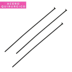 ALFILER CON CABEZA PLANA 40 MM PACK X 100 UNIDADES - comprar online