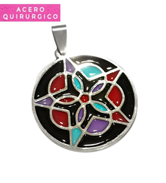 MEDALLON ESTRELLA ESMALTADA 30 MM - comprar online