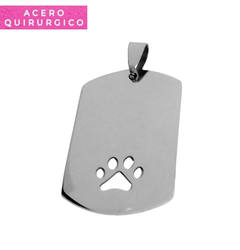 CHAPA CON HUELLITA CALADA 40 X 24 MM - comprar online