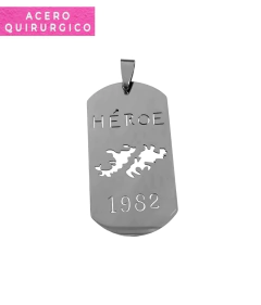 DIJE CONMEMORATIVO HEROE DE MALVINAS 47 X 25 MM